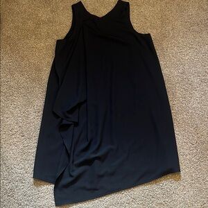 F. Modern Elegant Black Sleeveless Dress‎